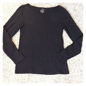 J. Crew Artist Black Longsleeve Tee